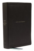Net, Love God Greatly Bible, Genuine Leather, Black, Thumb Indexed, Comfort Print: Holy Bible