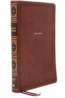 Kjv, Thinline Bible, Giant Print, Leathersoft, Brown, Thumb Indexed, Red Letter, Comfort Print: Holy Bible, King James Version