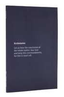Nkjv Bible Journal - Ecclesiastes, Paperback, Comfort Print: Holy Bible, New King James Version