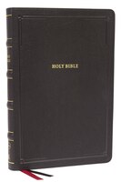 Nkjv, Deluxe Thinline Reference Bible, Large Print, Leathersoft, Black, Thumb Indexed, Red Letter, Comfort Print: Holy Bible, New
