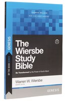 By The Book Series: Wiersbe, Genesis, Paperback, Comfort Print: Be Transformed By The Power Of God's Word