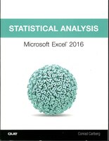 Statistical Analysis: Microsoft Excel 2016