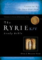 The Ryrie Kjv Study Bible Bonded Leather Black - Red Letter Indexed With Dvd: Red Letter - Bonded Leather - Black
