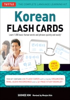 Korean Flash Cards Kit: Learn 1,000 Basic Korean Words And Phrases Quickly And Easily! (hangul & Romanized Forms) (audio-cd