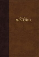 Nbla Biblia De Estudio Macarthur, Leathersoft, Café, Interior A Dos Colores, Con Índice