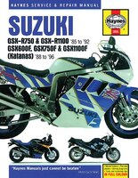 Suzuki GSX-R750 &amp; GSX-R1100 (86-92), GSX600F Katana (88-96), GSX750F Katana (89-96) &amp; GSX1100F Katana (88-96) Haynes Repair Manual