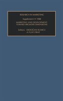 Research In Marketing Suppl. 4: Marketing & Development: Toward Broader Dimensions