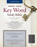The Hebrew-greek Key Word Study Bible: KJV Edition, Black Genuine