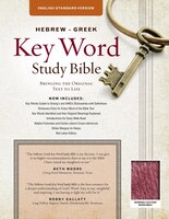 The Hebrew-greek Key Word Study Bible: Esv Edition, Burgundy Bonded Leather