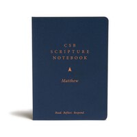 Csb Scripture Notebook, Matthew: Read. Reflect. Respond.