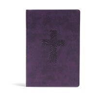 Kjv Rainbow Study Bible, Purple Leathertouch