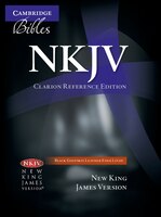 Nkjv Clarion Reference Bible, Black Edge-lined Goatskin Leather, Nk486:xe