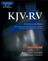 The Kjv/rv Interlinear Bible, Black Calfskin Leather, Rv655:x
