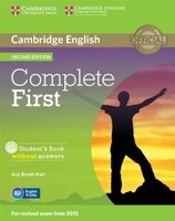 Complete First Student's Book Without Answers With Cd-rom
