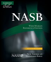 Nasb Wide Margin Reference Bible, Black Calfsplit Leather, Red Letter Text