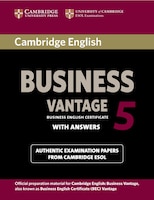 Cambridge English Business 5 Vantage Student's Book With Answers