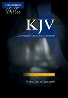 Kjv Concord Reference Bible, Black Calfsplit Leather