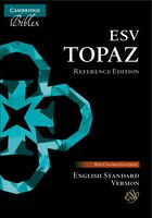 Esv Topaz Reference Edition, Cherry Red Calfskin Leather, Es675:xr