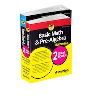 Basic Math & Pre-algebra For Dummies Book + Workbook Bundle