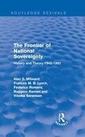 The Frontier Of National Sovereignty: History And Theory 1945-1992