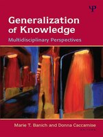 Generalization Of Knowledge: Multidisciplinary Perspectives