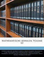 Mathematische Annalen, Volume 63