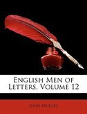 English Men of Letters, Volume 12