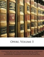 Opere, Volume 5