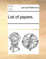 List Of Papers.