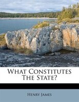 What Constitutes The State?