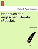 Handbuch Der Englischen Literatur (poesie).