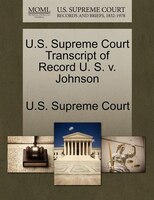 U.s. Supreme Court Transcript Of Record U. S. V. Johnson