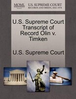 U.s. Supreme Court Transcript Of Record Olin V. Timken