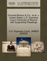 Grinnell Minturn & Co., Et Al. V. United States U.s. Supreme Court Transcript Of Record With Supporting Pleadings