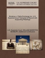 Binderup V. Pathe Exchange Inc. U.s. Supreme Court Transcript Of Record With Supporting Pleadings