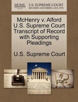 Mchenry V. Alford U.s. Supreme Court Transcript Of Record With Supporting Pleadings