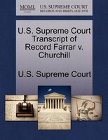 U.s. Supreme Court Transcript Of Record Farrar V. Churchill