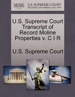U.s. Supreme Court Transcript Of Record Moline Properties V. C I R