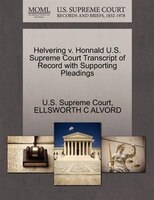 Helvering V. Honnald U.s. Supreme Court Transcript Of Record With Supporting Pleadings