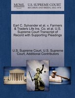 Earl C. Sylvander Et Al. V. Farmers & Traders Life Ins. Co. Et Al. U.s. Supreme Court Transcript Of Record With Supporting Pleadin