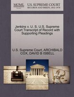 Jenkins V. U. S. U.s. Supreme Court Transcript Of Record With Supporting Pleadings