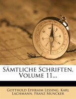 Sämtliche Schriften, Volume 11...