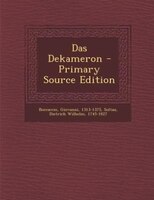 Das Dekameron - Primary Source Edition