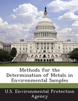 Methods for the Determination of Metals in Environmental Samples