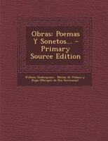 Obras: Poemas Y Sonetos... - Primary Source Edition