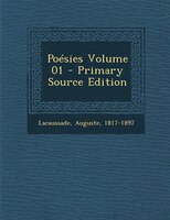 Poésies Volume 01