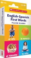 English-Spanish First Words Flash Cards