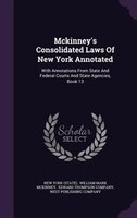 Mckinney's Consolidated Laws Of New York Annotated: With Annotations From State And Federal Courts And State Agencies, Book 13