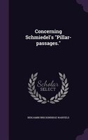 Concerning Schmiedel's "Pillar-passages."