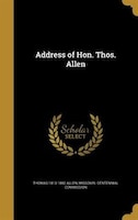 Address of Hon. Thos. Allen